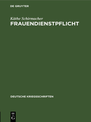 cover image of Frauendienstpflicht